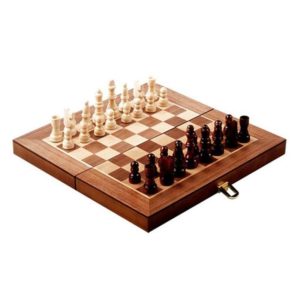 Mallette d'échecs en bois 30cm