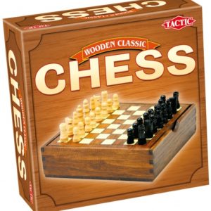 Tactic jeu d'échecs Classic 16 cm bois brun/noir/blanc