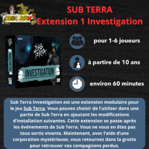 SUB TERRA – Extension 1 Investigation