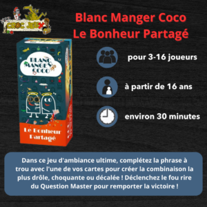 Blanc Manger Coco Le Bonheur Partagé