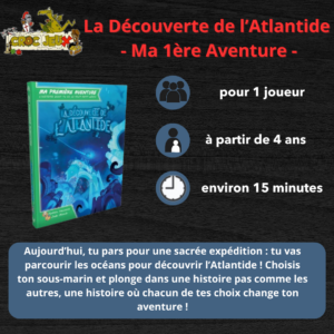 La Découverte de l'Atlantide - Ma première aventure