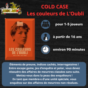 COLD CASE - Les Couleurs de L'Oubli