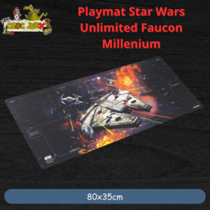 Playmat Star Wars Unlimited Passage en Vitesse Lumière Faucon Millénium (Précommande)