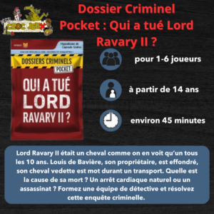 Dossier Criminel Pocket : Qui a tué Lord Ravary II ?
